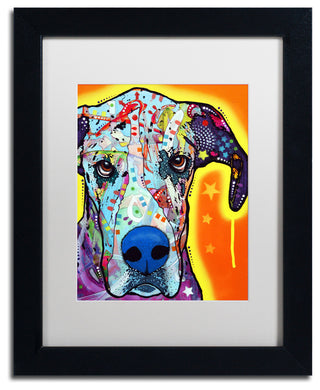 Dean Russo 'Great Dane' Framed Art, 11x14, Black Frame, White Mat