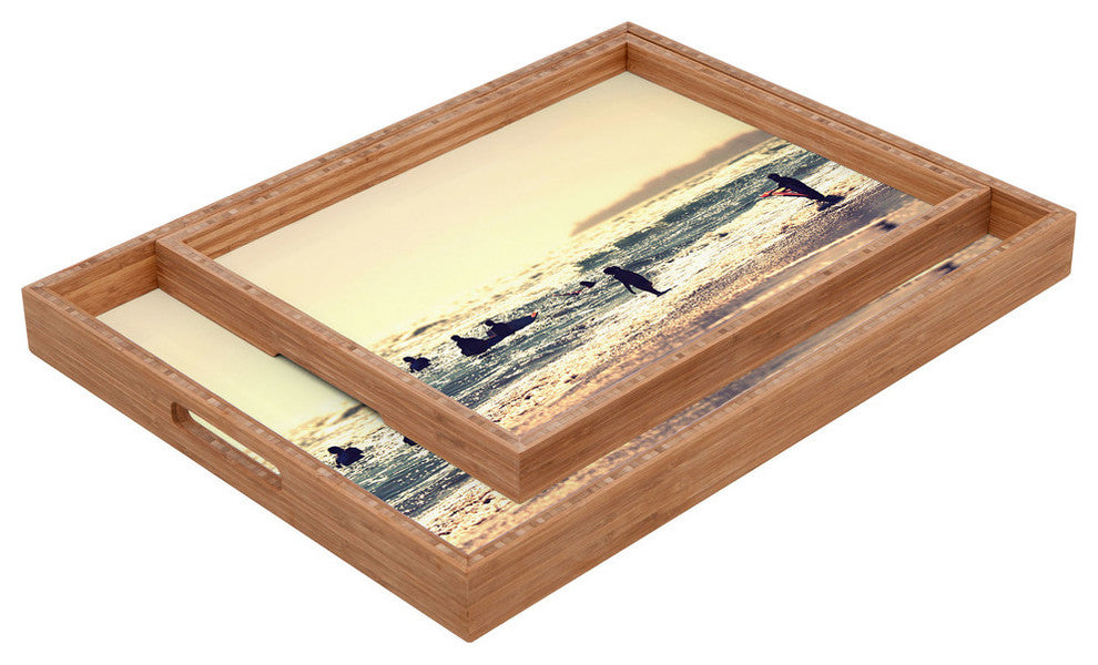Deny Designs Shannon Clark Sunset Surfers Rectangular Tray