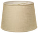 14" Light Wheat Rounded Empire Slanted Linen Lampshade