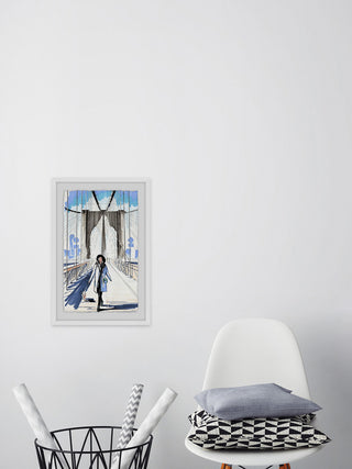 "Bridge Runway" Framed Painting Print, 24"x36"