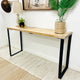 Barn Walls Bedroom Console Table Accent Table, Handcrafted, Boho Whitewash, 48" Length