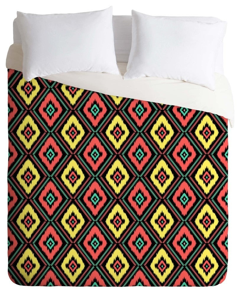 Deny Designs Jacqueline Maldonado Zig Zag Ikat 1 Duvet Cover - Lightweight