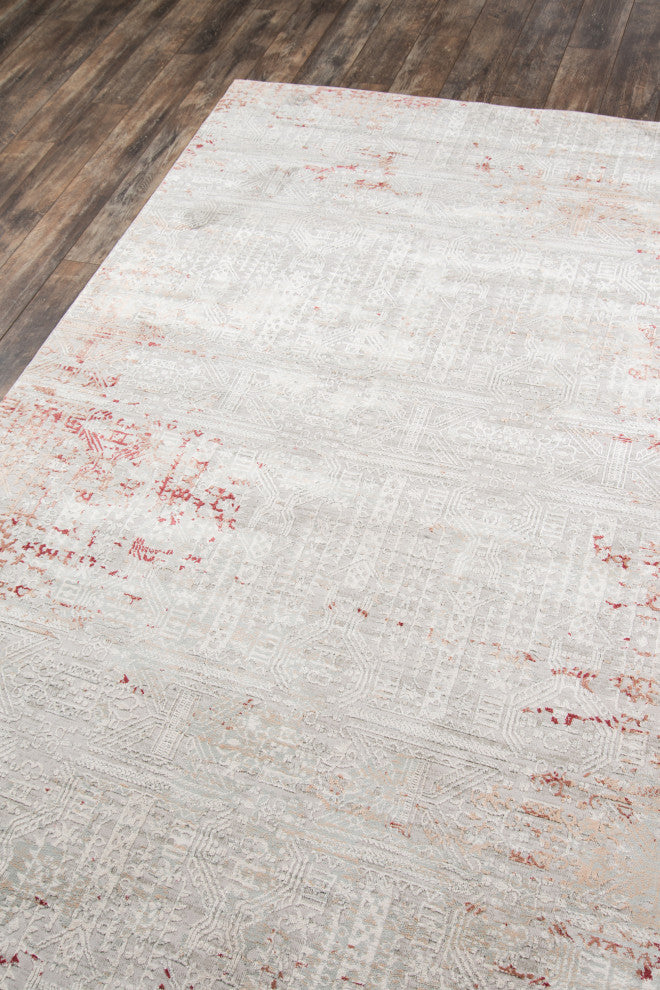 Momeni Genevieve Polyester Area Rug, Red, 2'2" X 7'7" Runner