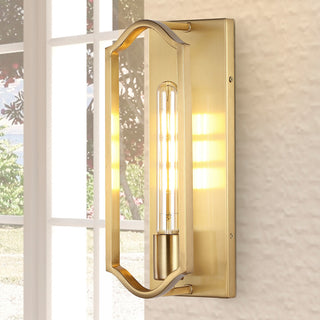 Chloe 4.75" 1-Light Modern Bohemian Iron LED Sconce, Gold
