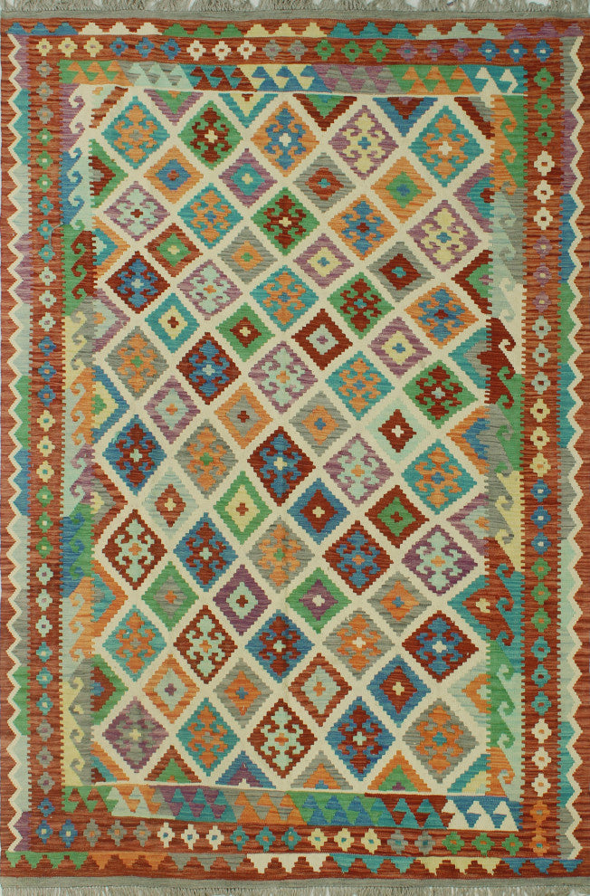Sangat Kilim Rafiki Ivory Rug