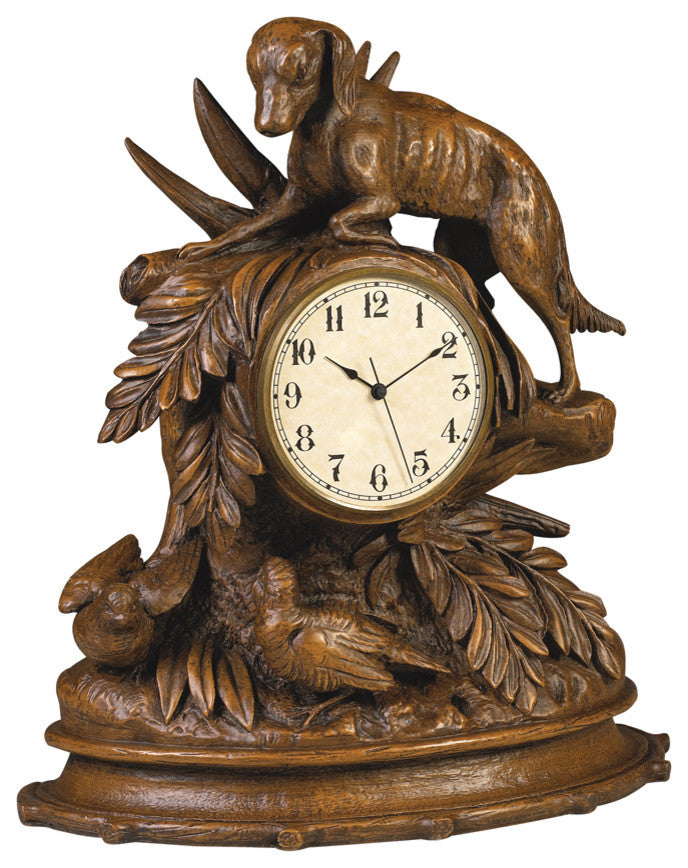 Dog And Birds Clock