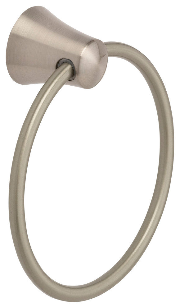 Column Bathroom Accessory Kit With Expandable Roll Paper Holder, Satin