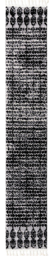 Unique Loom Cherokee Asheville Area Rug, Black, 2' 0 X 12' 0 Runner