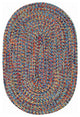 Capel Sea Pottery Bright Multi 0110_900 Braided Rugs - 7' X 9' Oval
