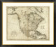 "Map of North America, 1796" Framed Digital Print by John Reid, 46x39"