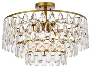 Murphy 20" Flush Mount, Brass