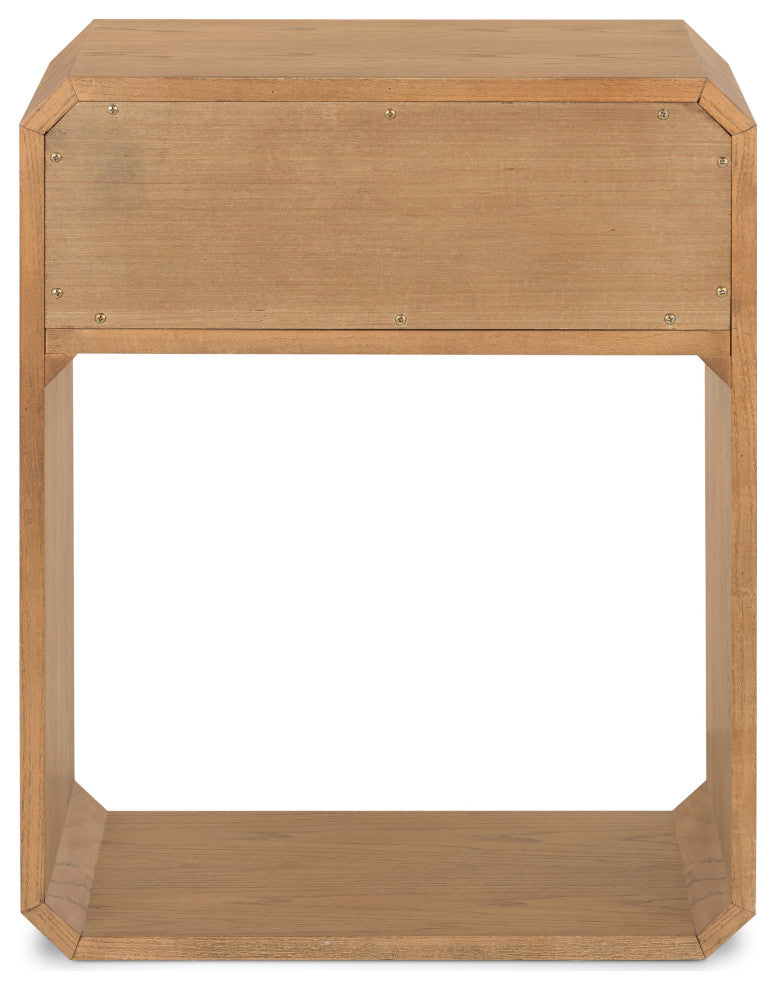 Caspian Nightstand-Natural Ash Veneer