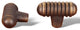 Antique English RKI Distressed Small Ribbed Knob, RKICK714AE