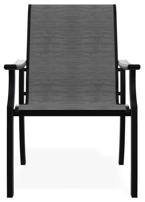 St. Catherine Sling Outdoor Armchair, Collect Charcoal/Black