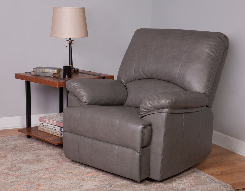 Relaxzen Reynolds Rocker Recliner With Heat and Massage, Grey