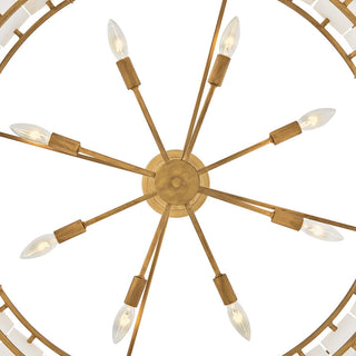 Fredrick Ramond Simone Medium Drum Chandelier, Burnished Gold