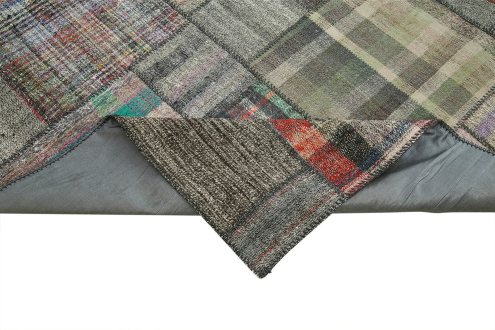 Rug N Carpet - Handmade Turkish 10' 10'' x 13' 6'' Unique Patchwork Kilim Rug