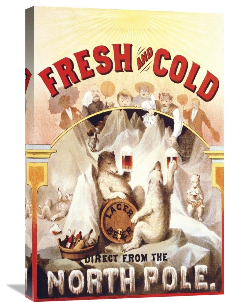 Fresh And Cold - Direct From The North Pole, 1877, 20"X30"