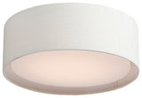 Maxim 60230 Prime 16"W LED Flush Mount Drum Ceiling Fixture - Oatmeal