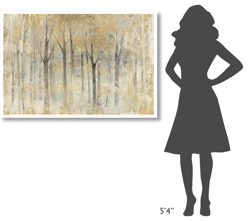 "Seasons End Gold Dark" Digital Paper Print by Avery Tillmon, 50"x34"