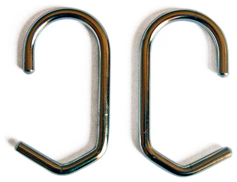 Shower Curtain Rings Set of 12, Polished Chrome, 1.25" Dia