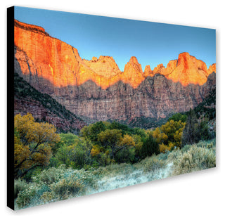 'Zion Sunrise' Canvas Art by Pierre Leclerc
