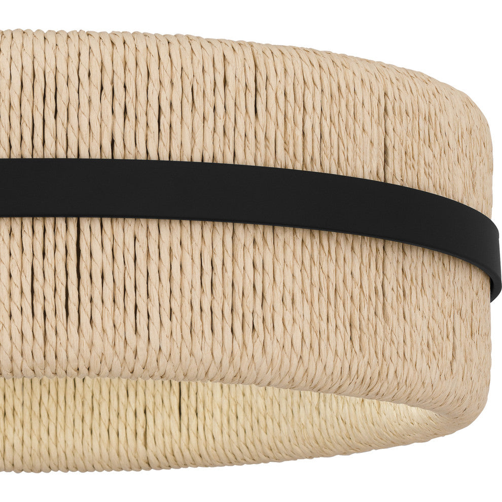 Quoizel QFL6220 Maeve 2 Light 14"W Flush Mount Drum Ceiling - Matte Black