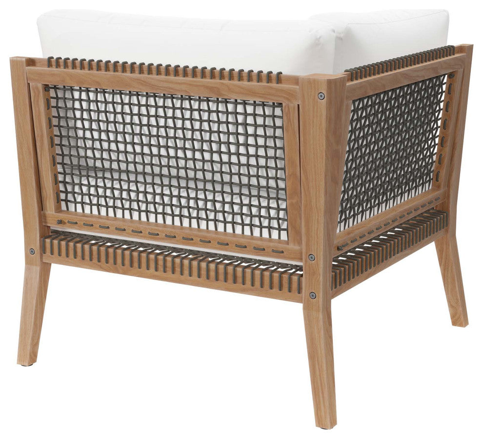 Clearwater Outdoor Patio Teak Wood Corner Chair