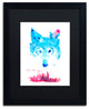 Robert Farkas 'The Guardian' Art, Black Frame, Black Mat, 20x16