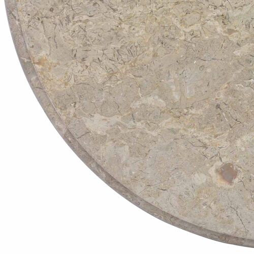vidaXL Table Top Dining Table Top Replacement for Office Gray Ã˜23.6"x1" Marble