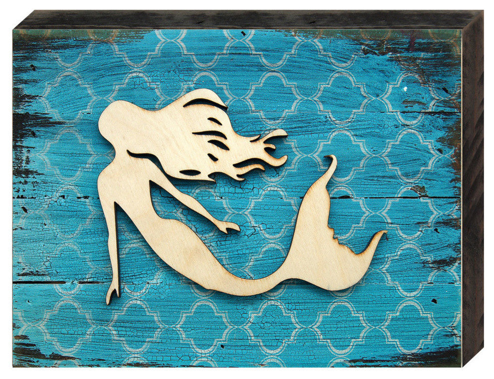Nautical Mermaid Vintage Cove Block