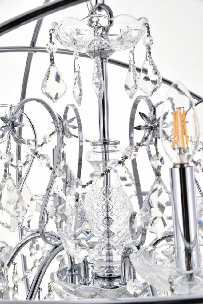 Cory 6-Light Chrome Crystal Pendant