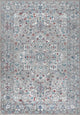 Modern Persian Vintage Medallion Light Grey/ Multi 4' x 6' Area Rug