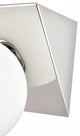 2 Light Chrome And Frosted White Bath Sconce