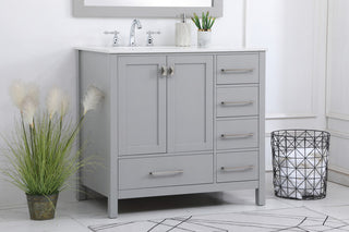 Isabel Grey 36" Single Sink Bathroom Vanity