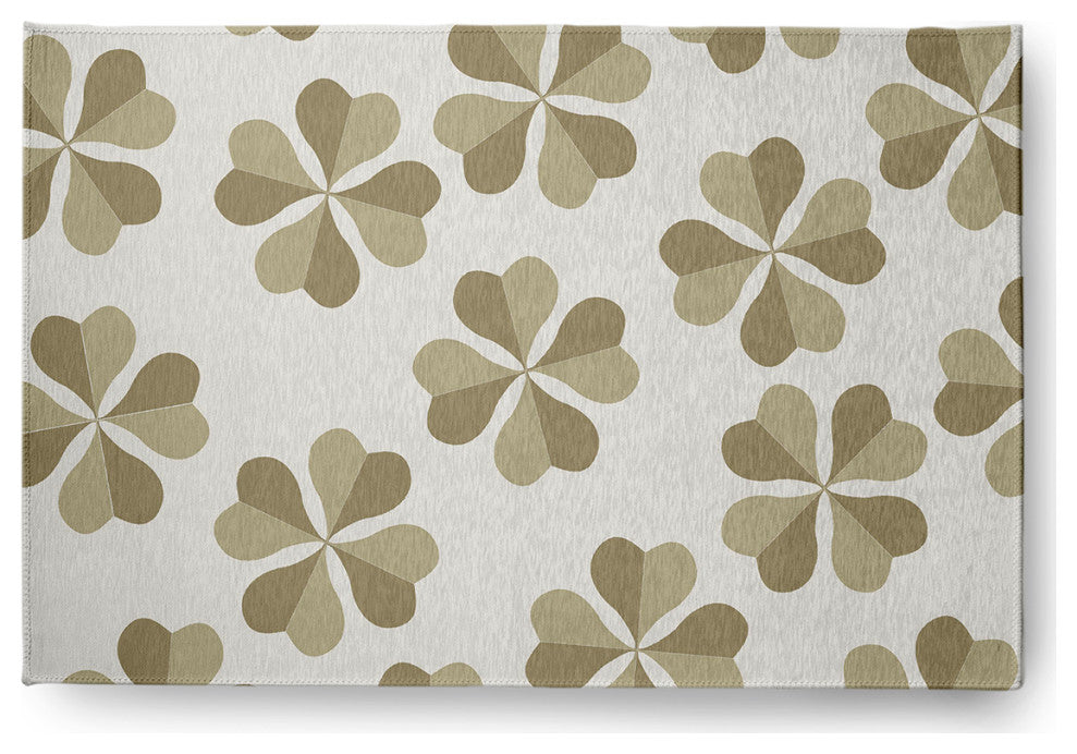 Lucky Patch St. Patrick's Day Chenille Rug, Sustainable Green, 2'x3'