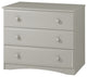 Essentials Three Drawer Dresser, Gray Finish