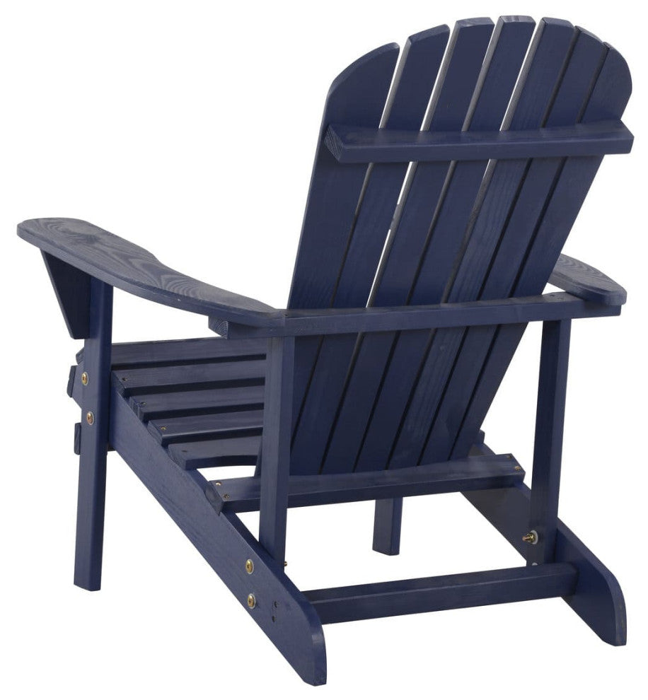 Earth Collection Adirondack Chair With phone and cup holder, Navy Blue, Two Adir