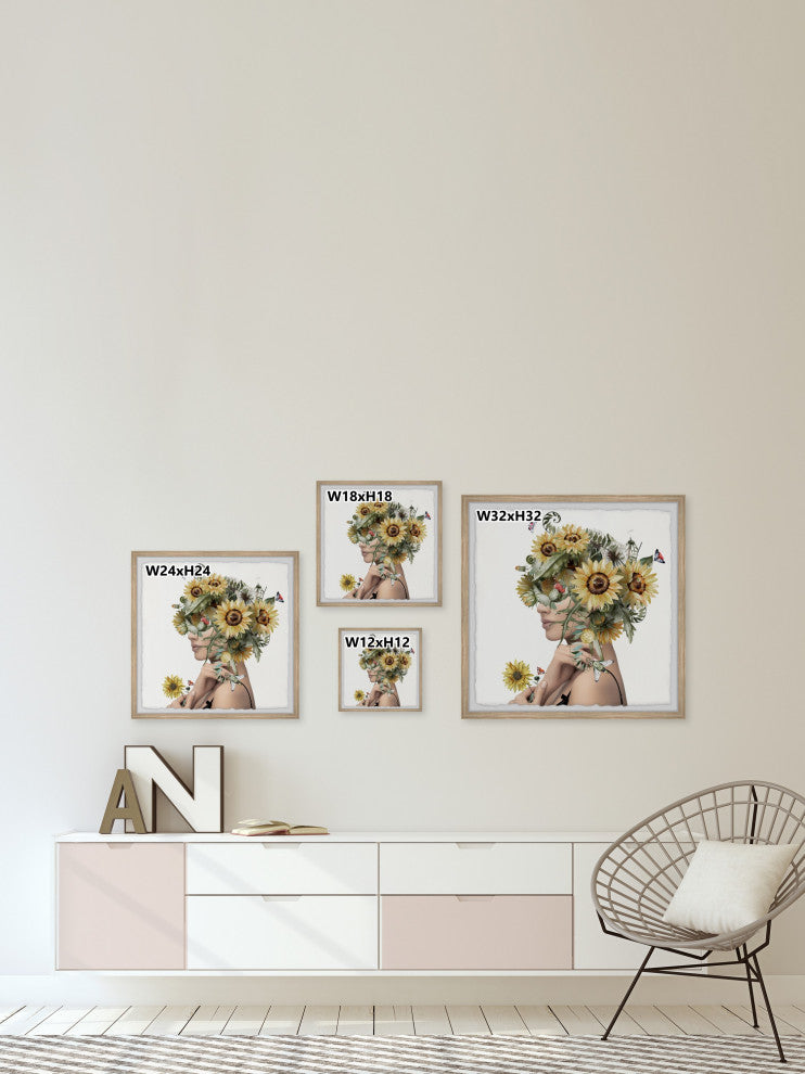 "Really Pretty" Framed Painting Print, 12x12