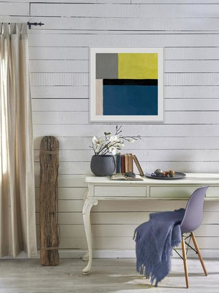 "Boxed Type" Floater Framed Painting Print on Canvas, 18"x18"