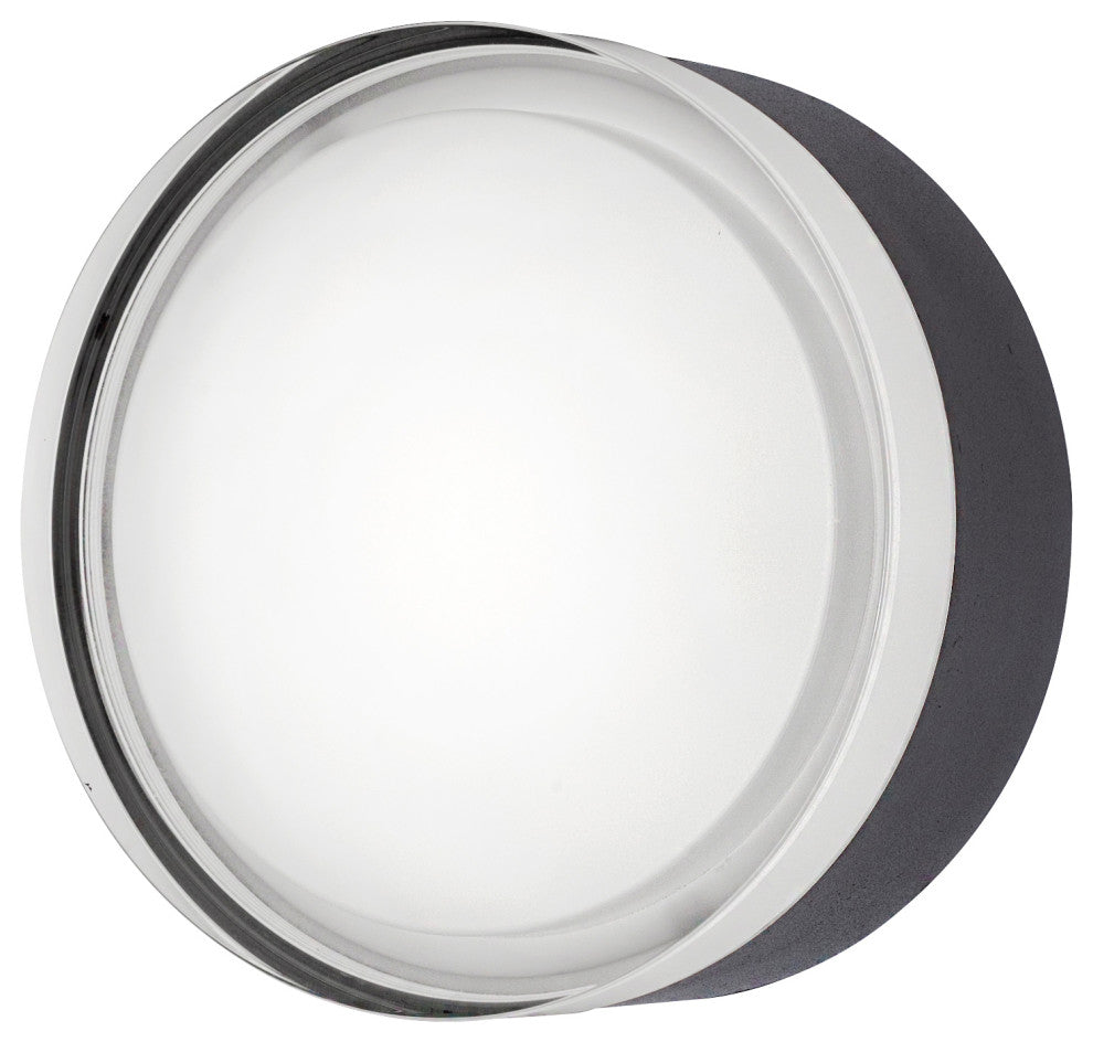 Emma LED Vanity Light, Black, 6"