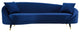 Sofa, Velvet, Blue Navy, Modern, Living Lounge Room Hotel Lobby Hospitality