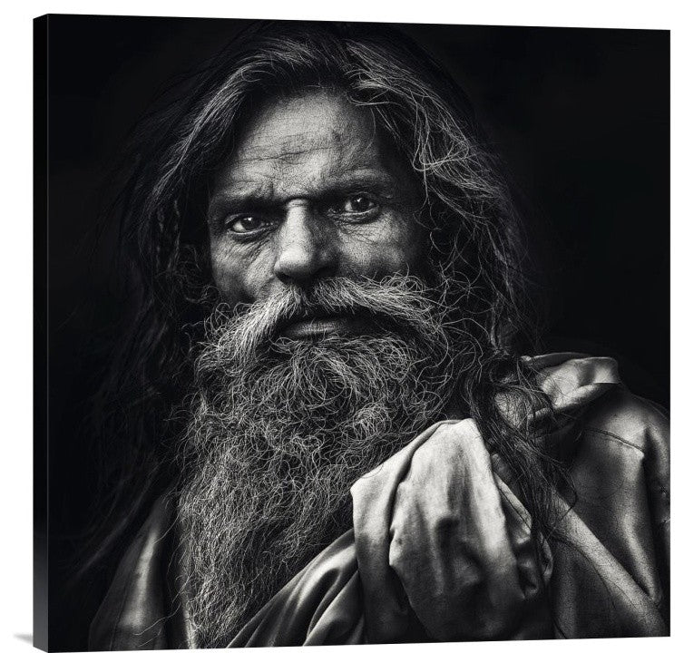 "The Man From Agra" Stretched Canvas Giclee by Piet Flour, 24x24"