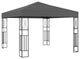 vidaXL Gazebo 9.8'x9.8' Anthracite Fabric