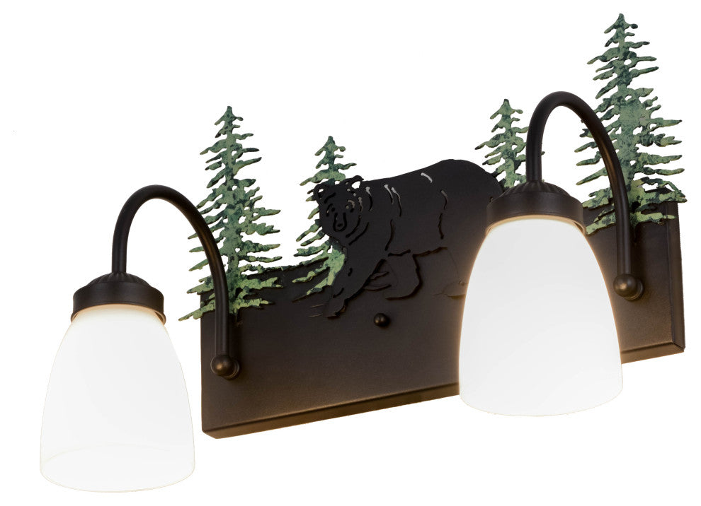 16 Wide Lone Bear 2 Light Vanity Light