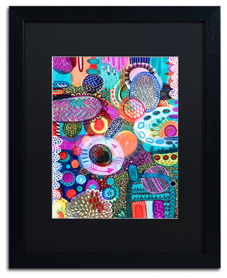 Hello Angel 'Creation' Art, Black Frame, Black Mat, 20x16