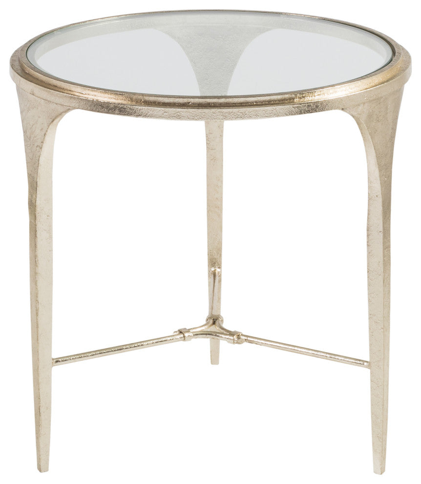 Porto Champagne Round End Table
