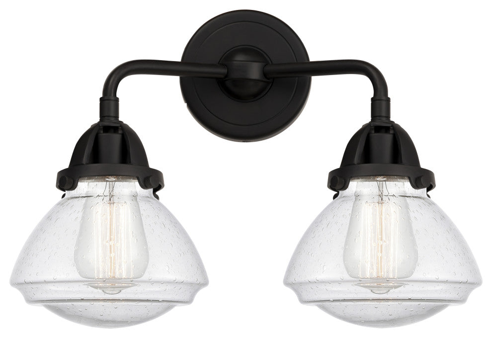 Innovations 288-2W-BK-G324-LED 2-Light Bath Vanity Light, Matte Black