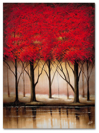 'Serenade in Red' Canvas Art by Rio