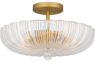 Quoizel QSF6748 Belmond 3 Light 16"W Semi-Flush Bowl Ceiling - Brushed Gold